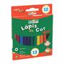 Imagem de Lapis cor curto c/12 cores redondo  flex 4693 / 12cx / leonora