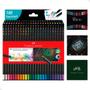 Imagem de Lapis Cor Profissional 100 Cores Supersoft Faber Castell Caixa Ecolapis Escolar Colorido Pintar Soft