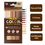 Imagem de Lápis de Cor 12 Cores Tons de Pele Multicolor Super - Faber-Castell