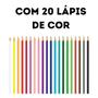 Imagem de Lapis de cor com 20 cores + 4 bicolor