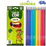 Imagem de Lápis de Cor Eco Sextavado 12 Cores Leo&leo