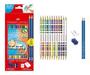 Imagem de Lapis de cor ecolapis bicolor 12 lap 24 cores faber-castell