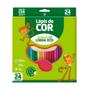 Imagem de Lapis de Cor Escolar Eco 24 Cores Para Colorir Leo&Leo