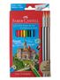Imagem de Lápis de cor Faber Castell eco lápis com 12 cores+3 metálicos