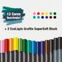 Imagem de Lapis De Cor Faber-Castell Ecolápis 12 Cores + 2 Ecolápis Grafite
