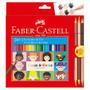 Imagem de Lápis de Cor, Faber-Castell, Ecolápis Caras &amp Cores, 120124CC, 24 Cores + 3 Tons de Pele