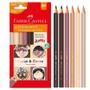 Imagem de Lápis de Cor Jumbo, 6 cores, caras & cores, Faber-Castell