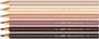 Imagem de Lapis De Cor Jumbo 6 Cores Tons De Pele Faber