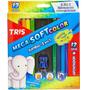 Imagem de Lapis De Cor Mega Soft Color 12 Cores Jumbo 2 em 1 Tris