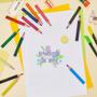 Imagem de Lápis De Cor Mini Linha Eco Leo&Leo Com 12 Unidades Infantil