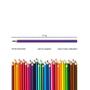Imagem de Lapis De Cor Multicolor Cores Fortes Vibrantes - 36 Cores