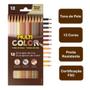 Imagem de Lápis de Cor Tons de Pele 12 Cores Ecolápis Faber-Castell