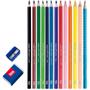 Imagem de Lapis De Cor Triangular Mega Soft Color Kit C/12Cores