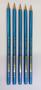 Imagem de Lápis de escrever sextavado n 3 cor azul metálico 1600 pct com 12 unidades