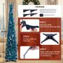 Imagem de Lápis de Natal Artificial GGUP 5FT com Flocos de Neve
