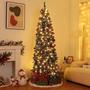 Imagem de Lápis de Natal com Luzes e Neve para Árvore de 2,1m - Decoração Natalina