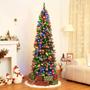Imagem de Lápis de Natal com Luzes e Neve para Árvore de 2,1m - Decoração Natalina