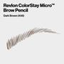 Imagem de Lápis de Sobrancelha Revlon ColorStay Micro com Spoolie - 456 Dark Brown