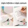 Imagem de Lápis Infinito Metalizado Colorido Com Borracha E Ponteiras