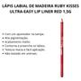 Imagem de Lápis Labial de Madeira Ruby Kisses Ultra-easy Lip Liner Red 1,5g