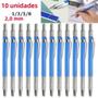Imagem de Lápis Mecânico Automático De Metal 2mm, Suporte De Chumbo 2b, 1-10 Peças, Lápis De Desenho,