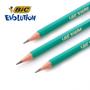Imagem de Lápis preto com borracha Bic Evolution HB n2 ponta resistente com 4 unidades
