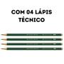 Imagem de Lapis preto tecnico 9000 mix hb/2b/4b/6b hexagonal