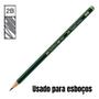 Imagem de Lapis preto tecnico 9000 mix hb/2b/4b/6b hexagonal