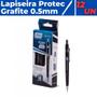 Imagem de Lapiseira Escolar 0.5 mm Protec Fina Grafite Kit 12 Unidades