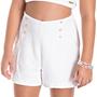 Imagem de Lasie detalhada branco conjunto infantil feminino chic blusa cropped + shorts laise com forro