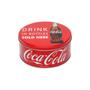 Imagem de Lata De Metal Redonda Para Biscoito "Drink In Bottles Sold Here" Coca-Cola Vermelho Original Coke Coca Cola - Urban