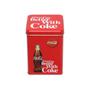 Imagem de Lata Metal Quadrada Coca-Colar Better With Coke Vermelho 10 x 10 x 16cm