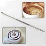 Imagem de Latte Art Agulha De Decoracao Cafe E Cappuccino 13 Cm Inox