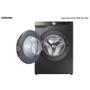 Lava e Seca 13 Kg Samsung Eco Bubble Inox com 25 Programas de Lavagem - WD13T504DBN Imagem de Lava e Seca 13 Kg Samsung Eco Bubble Inox com 25 Programas de Lavagem - WD13T504DBN