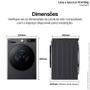 Imagem de Lava e Seca LG Smart VC4 12kg com Inteligência Artificial AIDD
