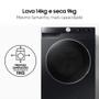 Imagem de Lava E Seca Samsung WD14T, 3 em 1, Lavagem inteligente Black Inox 14/9 kg