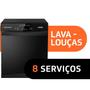 Imagem de Lava Louças com 5 Programas e 8 Serviços Brastemp Preto 220V