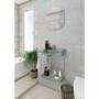 Imagem de Lavabo Cris Mold 993 50x46x62,5cm com cuba moldada incolor Cris-Metal