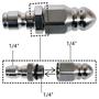 Imagem de Lavadora de Alta Pressão 5000psi com Bico de Conexão Rápida G1/4 - 6 Acessórios