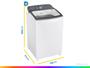Lavadora de Roupas Brastemp 15kg Cesto Inox 12 Programas de Lavagem Branca BWF15AB Imagem de Lavadora de Roupas Brastemp 15kg Cesto Inox 12 Programas de Lavagem Branca BWF15AB
