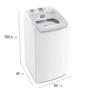 Imagem de Lavadora de Roupas Electrolux 9kg 10 Programas de Lavagem Branco Efficient Care LED09
