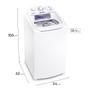 Imagem de Lavadora de Roupas Electrolux Turbo LAC09 8,5kg com AutoClean Branco 220V