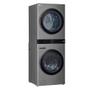 Imagem de Lavadora e secadora elétrica lg smart washtower c/ ia aidd 17kg aço escovado 220v wk17vs6a