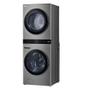 Imagem de Lavadora e secadora elétrica lg smart washtower c/ ia aidd 17kg aço escovado 220v wk17vs6a