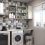 Imagem de Lavanderia 2 Peças Lis Crema Com Branco Mat Crema Com Branco