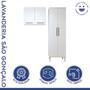 Imagem de Lavanderia Modulada 1 Armário Multiuso e Armário Aéreo São Gonçalo