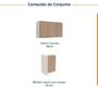 Imagem de Lavanderia Modulada 2 Peças sem Tampo com Rodapé Ipanema CabeCasa MadeiraMadeira