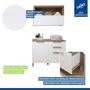 Imagem de Lavanderia Modulada Balcão com Armário Aéreo Tex 103 
