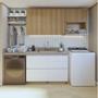 Imagem de Lavanderia Modulada com Balcão 1 Porta e 2 Armários Aéreos 100% Mdf Rainha