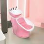 Imagem de Lavatório para Salão Neon com porta Shampoo cuba móvel Branco com Rosa Claro